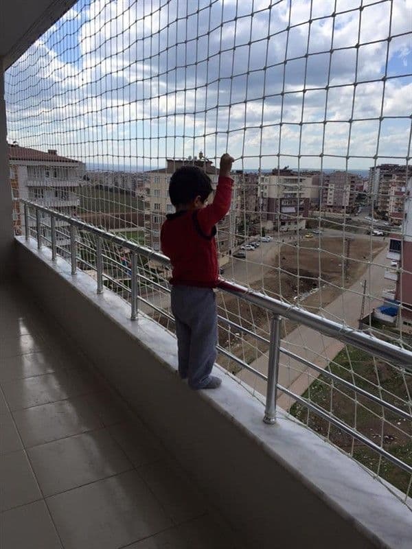 Children safety net for an apartment balcony in Vizianagaram