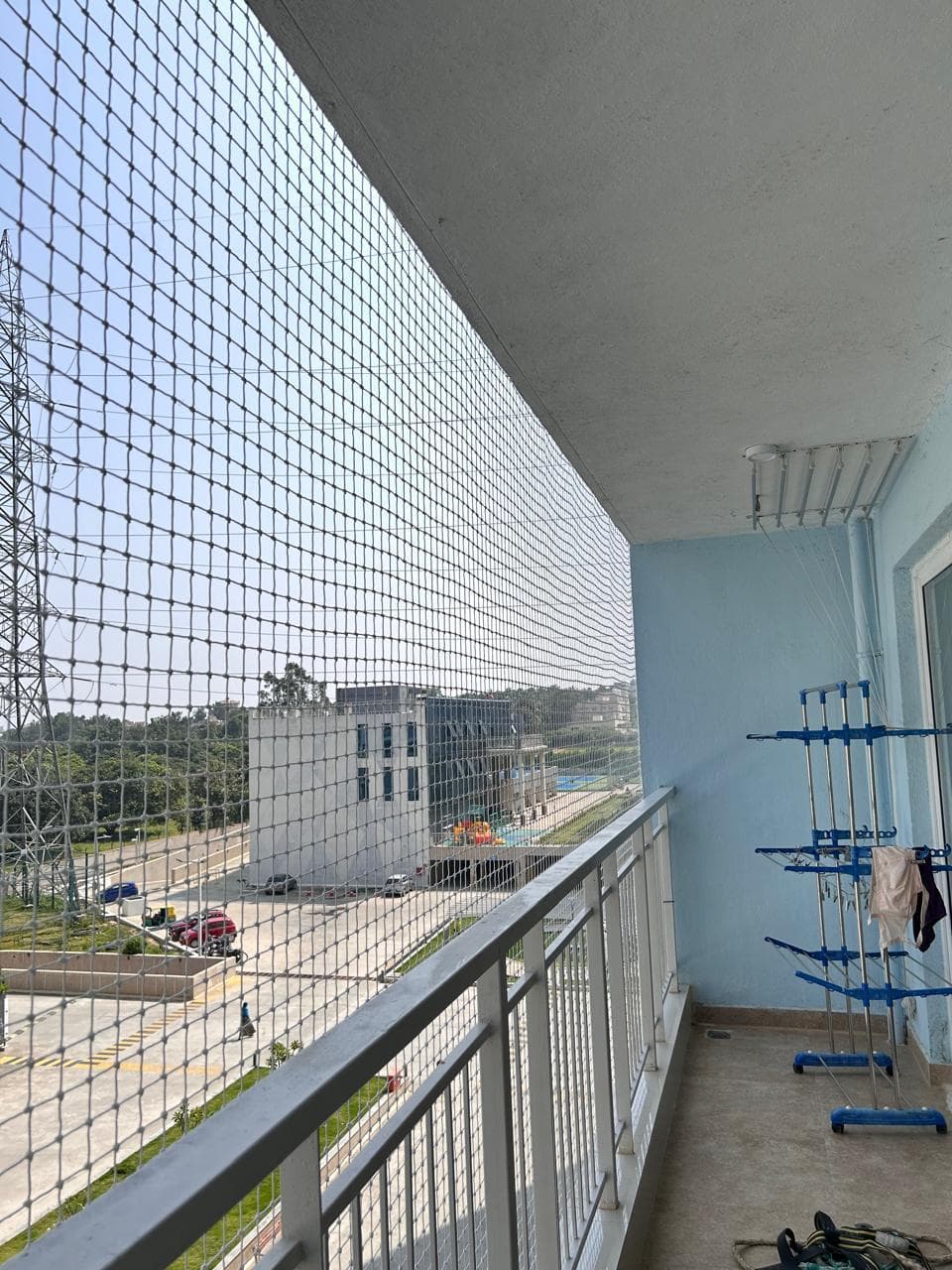 Bird protection net installation in Srikakulam
