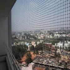 Pigeon net installation for a Rajahmundry apartment balcony